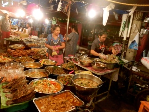 So much food on offer at the night walking markets